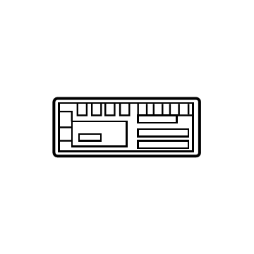 Cadillac 84468779 A/C Label