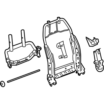 GM 20793060 Frame Assembly, Passenger Seat Back Cushion