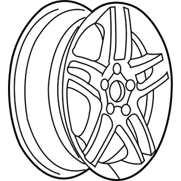 Pontiac 9595977 Wheel, Alloy