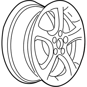 Pontiac 9595419 Wheel, Alloy