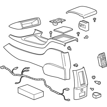 GM 15755071 Console Assembly, Front Floor