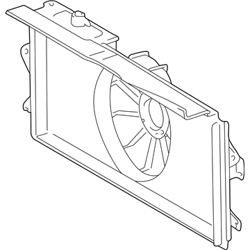 2005 Pontiac Vibe Fan Shroud - 88973496