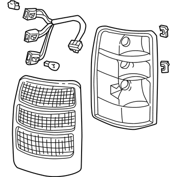 GMC 19168990 Combination Lamp Assy