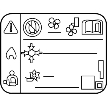 Chevy 84492906 A/C Label