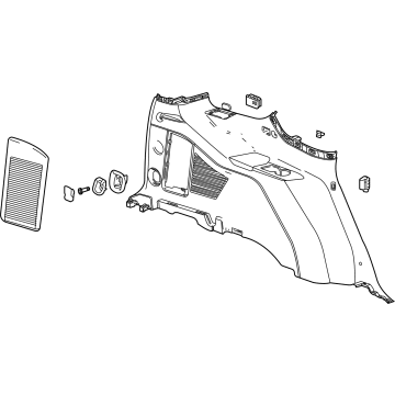 GM 84956991 Panel Assembly, Qtr Lwr Rr Tr *Dk Atmospher