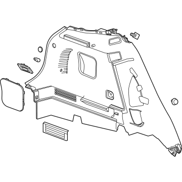 Chevy 42815931 Lower Quarter Trim