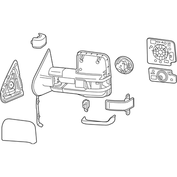 GMC 84228887 Mirror Assembly