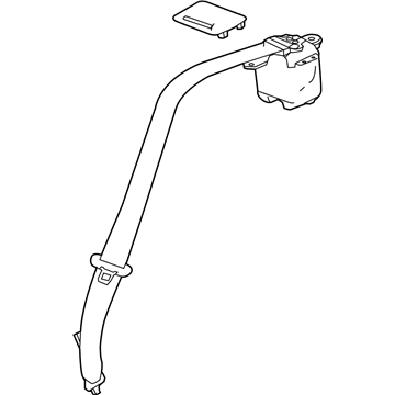 GM 84711430 Retractor Kit, R/Seat Ctr Belt *Atmosphere R