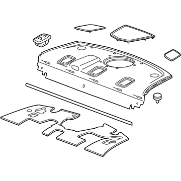 Cadillac 23284989 Package Tray Trim