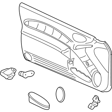 GM 22666487 Trim Assembly, Front Side Door *Gray Y