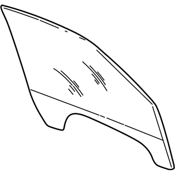 Cadillac 15891714 Door Glass