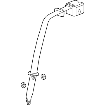 GM 19260991 Belt Kit,Rear Seat Center (Retractor Side) *Plate/Plate *Platinum