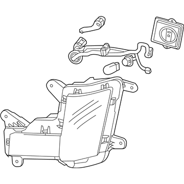 Cadillac 84575578 LAMP,FRONT SIDE TURN SIGNAL(PART DOES NOT INCLUDE LED CONTROLLER. DEALER WILL NEED TO REUSE OLD CONTROLLER)(INCLUDES 7,9,10)