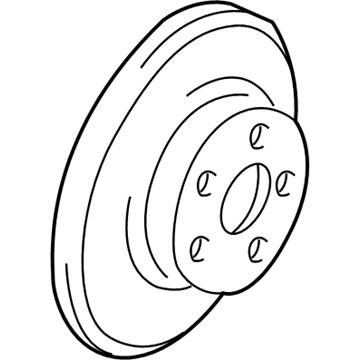 GM 88955498 Rear Brake Rotor Assembly