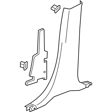 GM 84215417 Panel Assembly, Center Pillar Lower Trim *Dark Titaniu