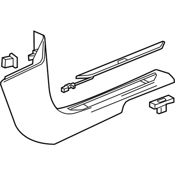 GM 85162260 Molding Assembly, Body H/Plr Garn *Titanium