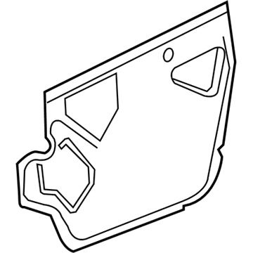 GM 15823363 Deflector,Front Side Door Water