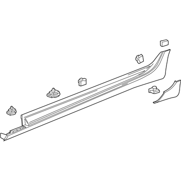 GM 23304192 Molding Assembly, Rocker Panel *Service Primer