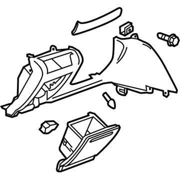 GM 23116747 Bolster,Instrument Panel Knee