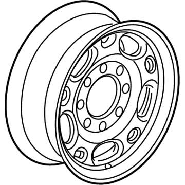 GMC 12368964 Wheel, Alloy