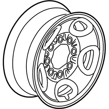 GMC 9595396 Wheel, Steel