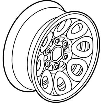 GMC 9595246 Wheel, Steel