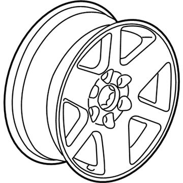 GMC 9595664 Wheel, Alloy