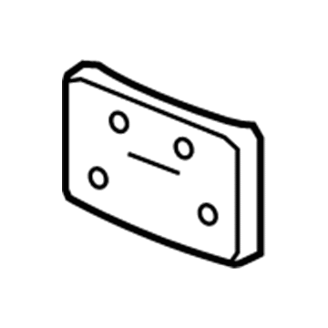 Cadillac 25729323 License Bracket