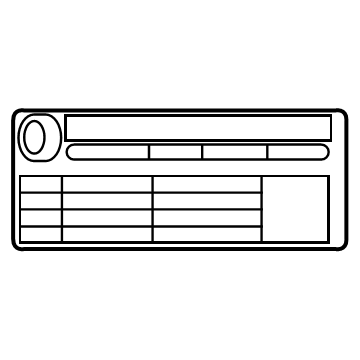 GMC 84747196 Tire Pressure Label