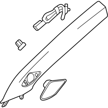 GM 42722703 Molding Assembly, W/S Garn *Gray R