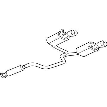 Pontiac 25794074 Muffler W/Tpipe