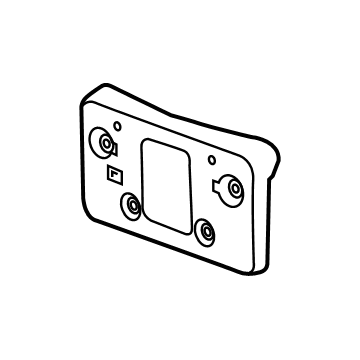 Cadillac 84096159 License Bracket