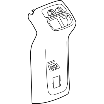 GM 84911697 Panel Assembly, F/Flr Cnsl Rr Tr *Whisper Beigg