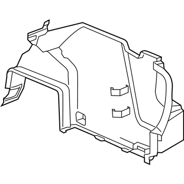 Chevy 84344405 Trunk Side Trim