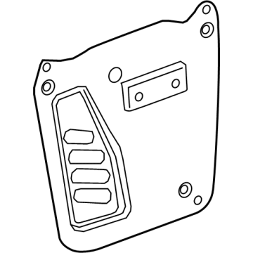 GM 84029608 Deflector Assembly, Aux Rr S/D Wat