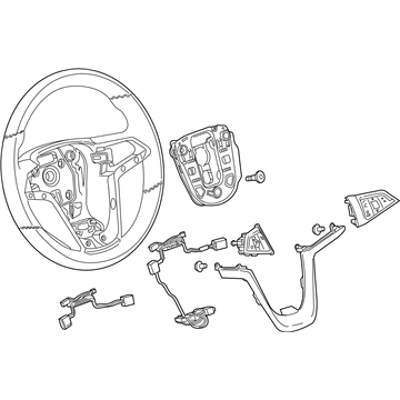 GM 95388223 Steering Wheel Assembly *Cocoa