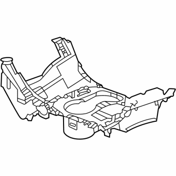 GM 84873945 Plate Assembly, F/Flr Cnsl Tr *Luxury Brownn