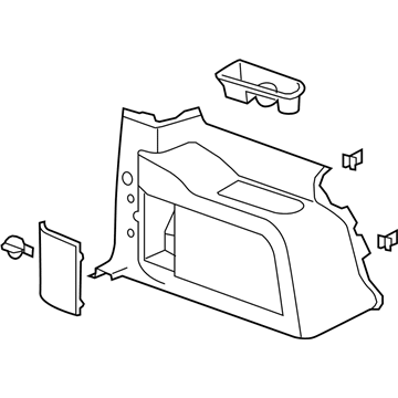 Chevy 15926925 Lower Quarter Trim