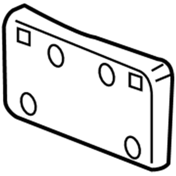 Cadillac 15908181 License Bracket