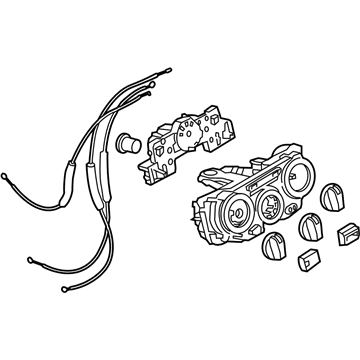 GM 19317354 Heater & Air Conditioner Control Assembly