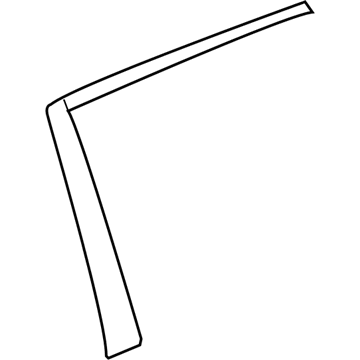 GM 23366328 Tape,Rear Side Door Window Frame Front Blackout