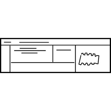 Cadillac 19354745 Emission Label