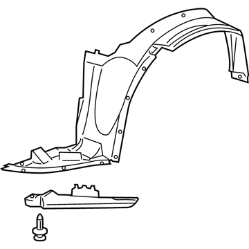 GM 25956106 Shield Assembly, Front Wheelhouse Panel Splash