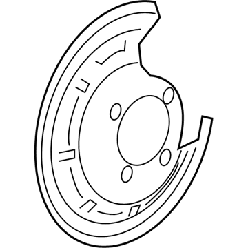 2017 Chevy Cruze Brake Backing Plate - 13362352