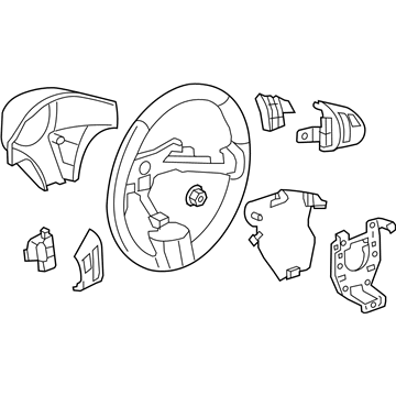 2007 Pontiac Torrent Steering Wheel - 25909872