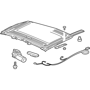 GM 89022653 Module Asm,Sun Roof (Less Window & Sunshade)