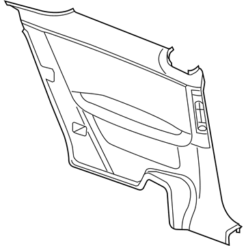 Pontiac 15802742 Lower Quarter Trim