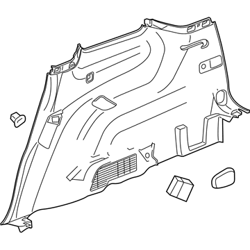 Cadillac 84710059 Lower Quarter Trim