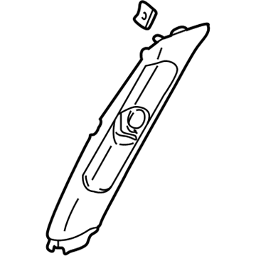 GM 22729104 Molding Asm,Center Pillar Upper Garnish *Shale