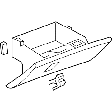 GM 15924028 Compartment Assembly, Instrument Panel (W/ Door) *Light Cashmere